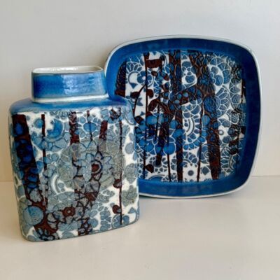 Royal Copenhagen vase og fad-Fi1259