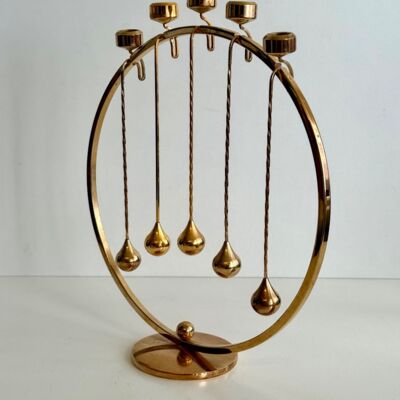 Asmussen guldbelagt lysholder- 1376